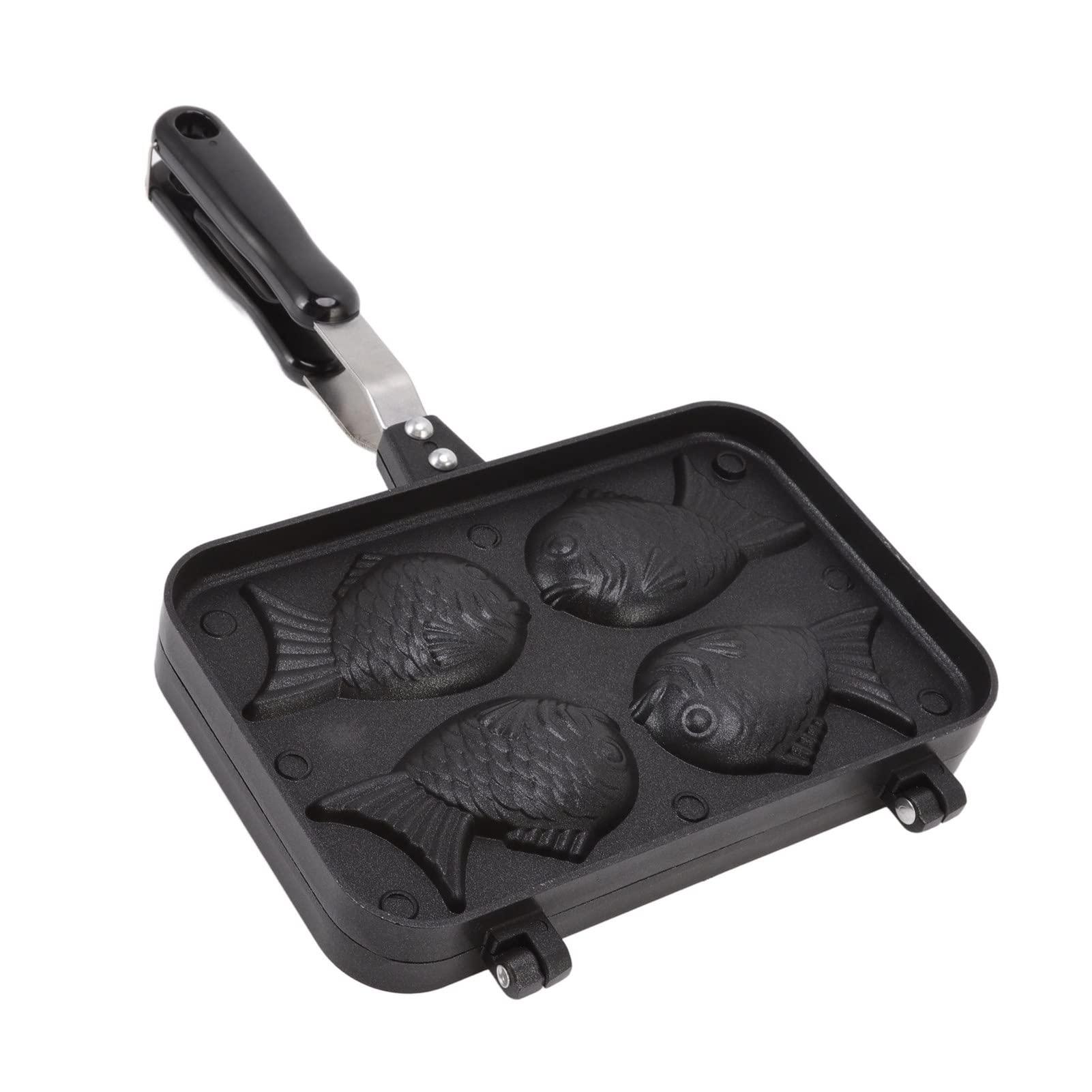 Ejoyous Waffle Maker, Fish Shaped Taiyaki Pan Cake Maker Non Stick Waffle Baking Cooking Baking Tool for Home Kitchen Restaurant