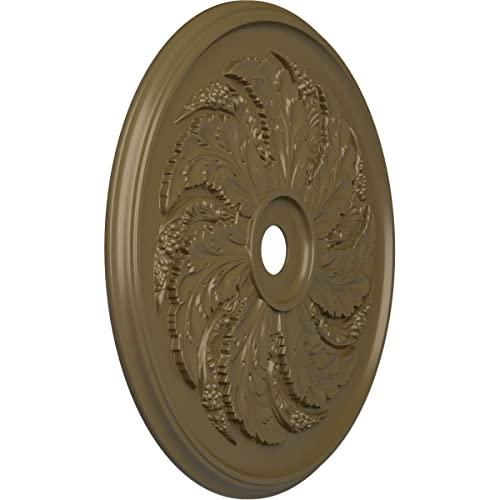 Ekena Millwork Ekena Millwork CM42SKMMF Sellek Ceiling Medallion, 42 1/8\"OD x 1 7/8\"P (Fits Canopies up to 9\"), Hand-Painted Mississippi Mud