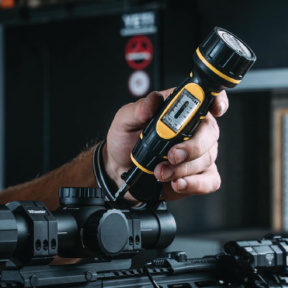 Wheeler Wheeler Manual Firearms Accurizing Torque Wrench with Inch/Pounds Measurement, Bits and Storage Case for Scope Mounting, Gunsmithing and Maintenance
