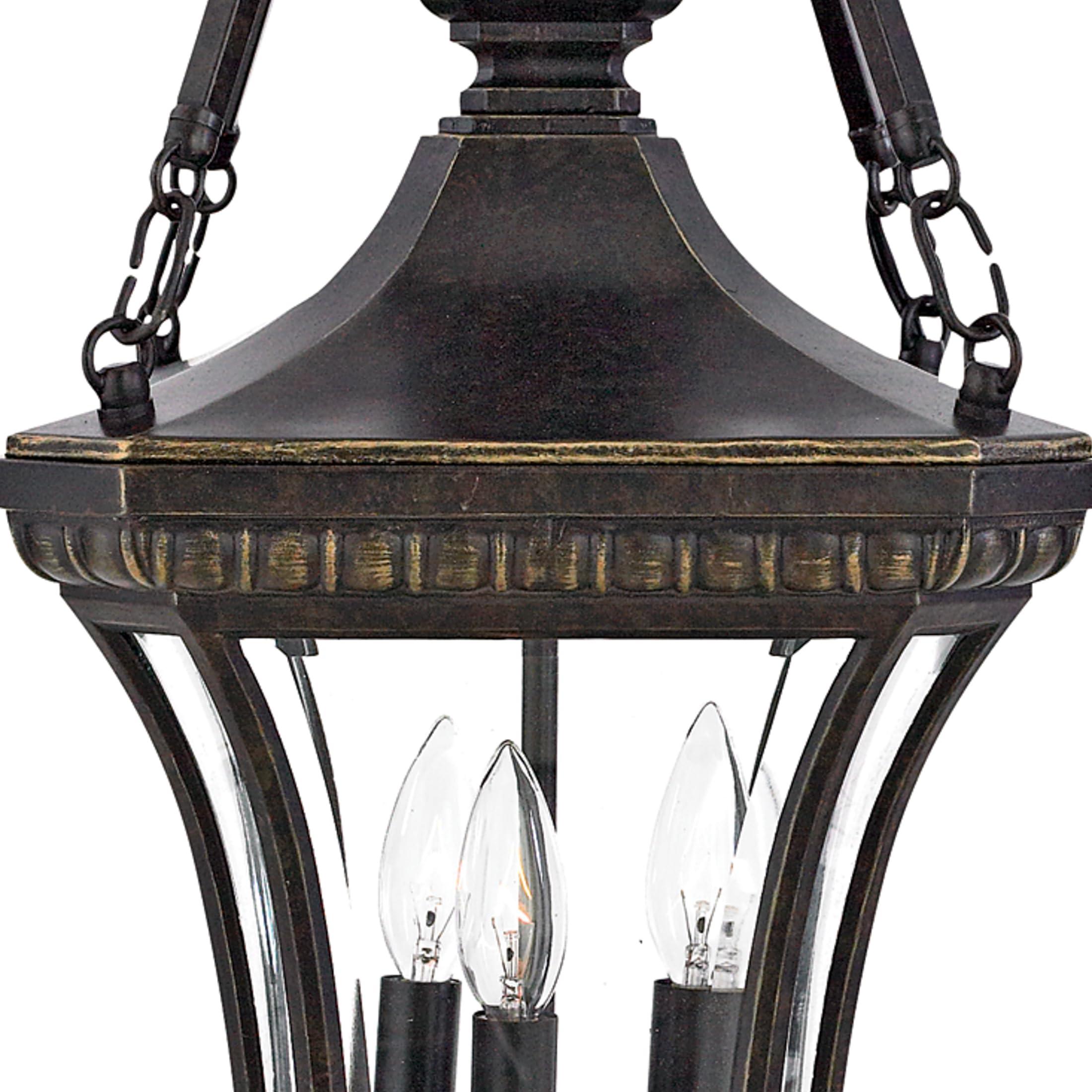 Quoizel Quoizel Devon 3-Light Imperial Bronze Outdoor Hanging Lantern