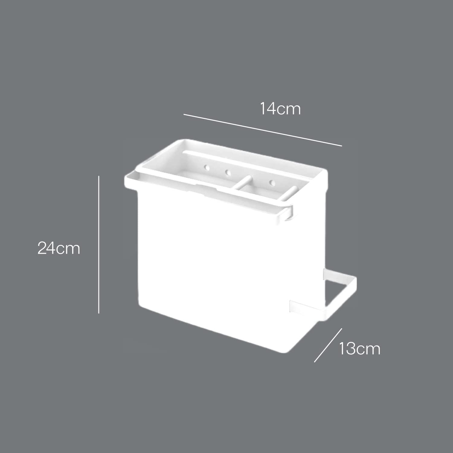 Metaltex USA Metaltex Sink Tidy, Plastic -ABS, Red/Grey, 24 x 13 x 14 cm