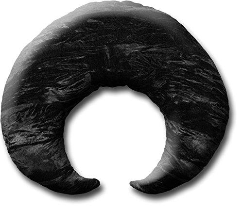 Candi Andi Astral Harmony Neck Wrap | Luxurious Handcrafted Satin and Velvet | Weighted Flaxseed & Optional Lavender | Black Magic - TMW-BM