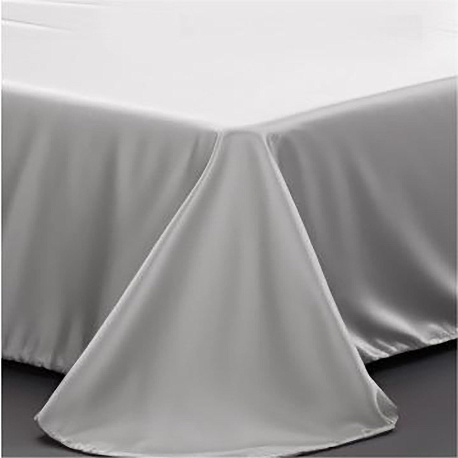 WYMDD Bedding Sets King Size,Tencel Duvet Cover with Pillowcases Microfiber Luxury Soft Breathable Fade and Wrinkle Resistant Easy Care with Zipper Closure(Double,King) (Moonlight Gray Double)