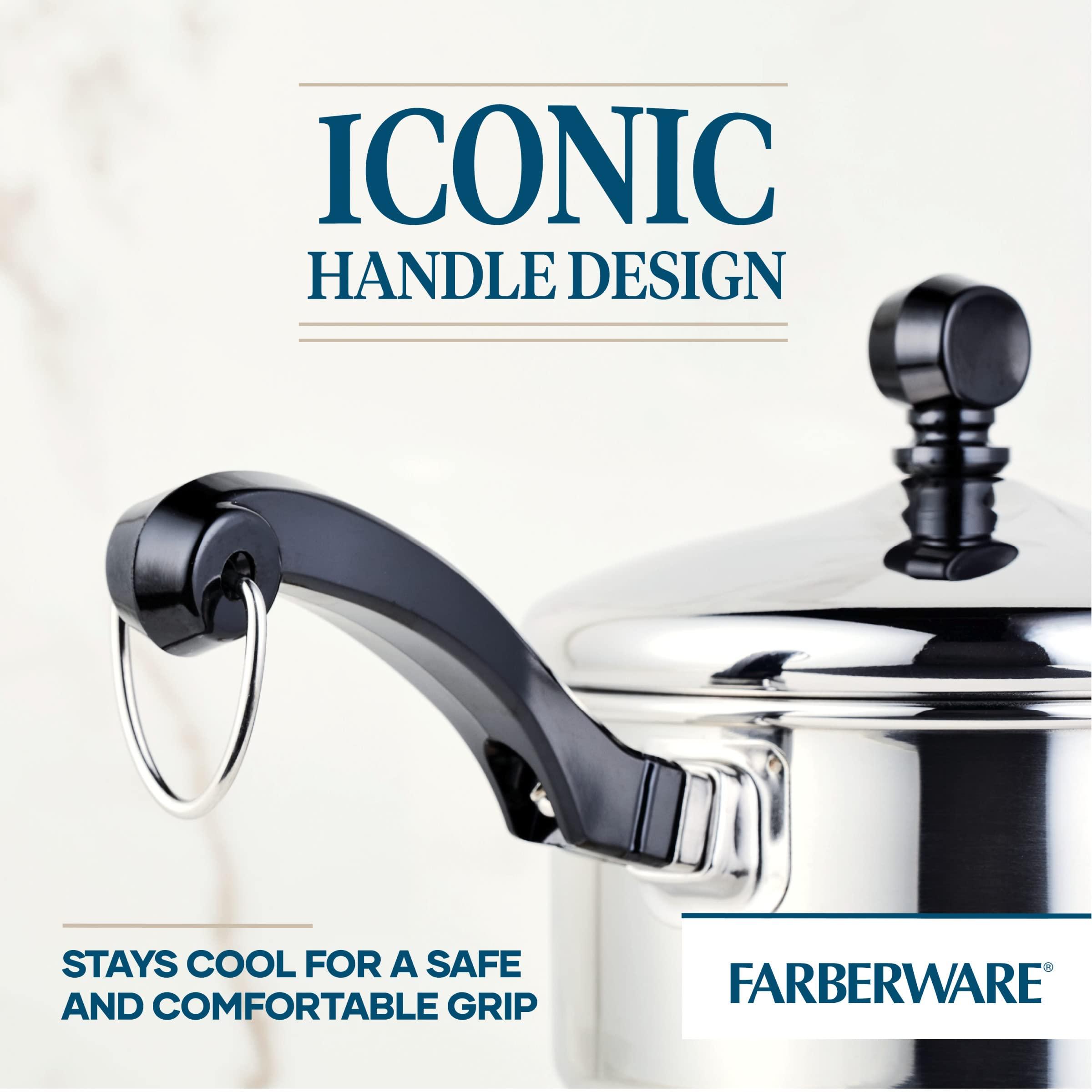 Farberware Farberware Classic Stainless Steel Sauce Pan/Saucepan with Lid, 1 Quart, Silver,50000,11.2\"D x 6.3\"W x 4.4\"H