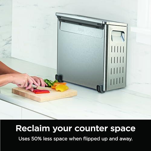 Ninja Ninja Flip Toaster Oven&Air Fryer, 8-in-1 Functionality, Flip Up&Away Capability for Storage Space, LargeCapacity, Air Fry Basket, SheetPan, Wire Rack&Removable Crumb Tray, Stainless,1800 watts, SP151