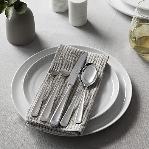 HENCKELS Henckels Silvano 45-pc 18/10 Stainless Steel Flatware Set, Silver