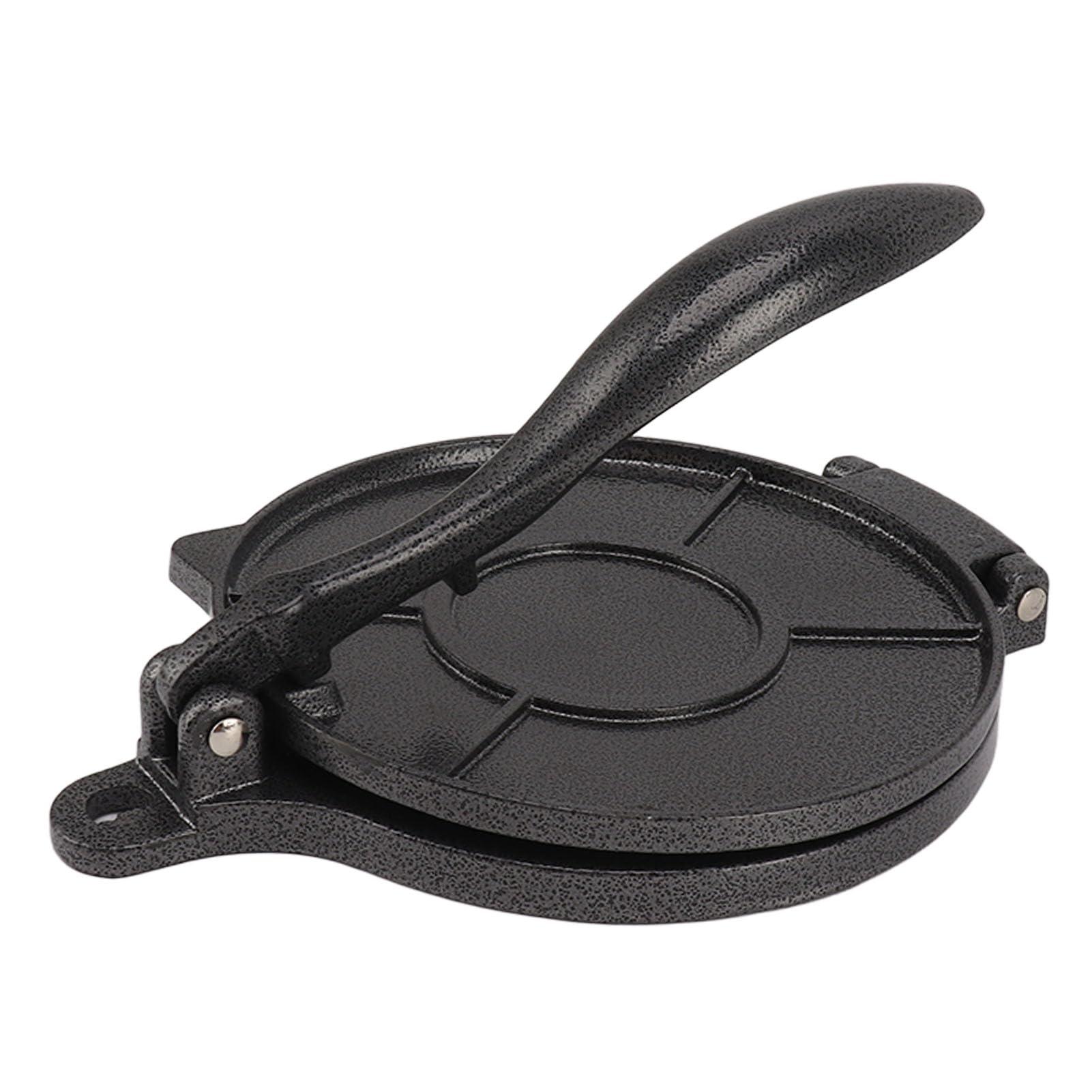 DAUZ Tortilla Press, Multifunctional Roti Maker for Home (20cm Black)