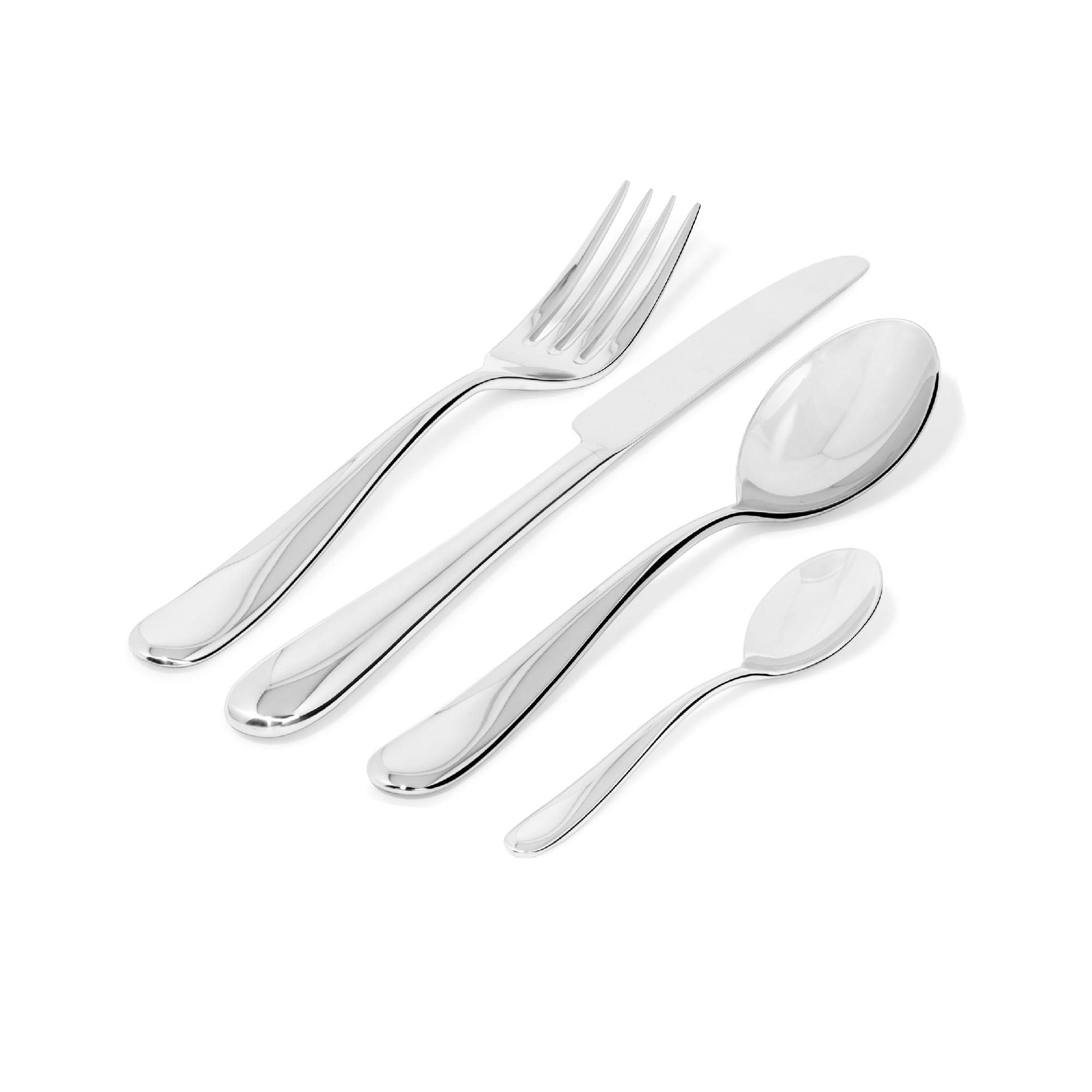 Alessi Alessi Design Nuovo Milano 24 Piece Cutlery Set, Silver