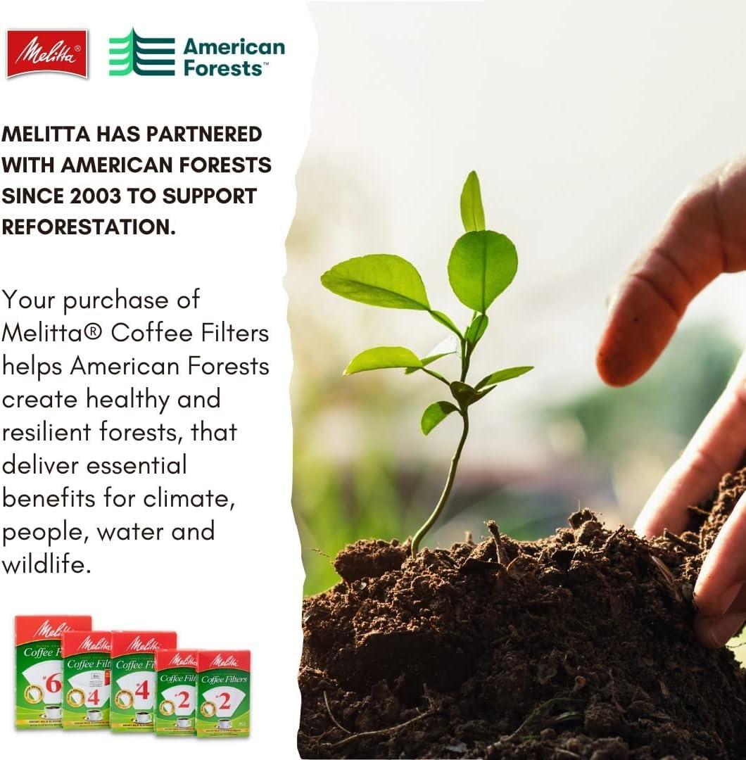 Melitta Melitta 2 Cone Coffee Filters, Unbleached Natural Brown, 100 Count (Pack of 3) 300 Total Filters Count - Packaging May Vary