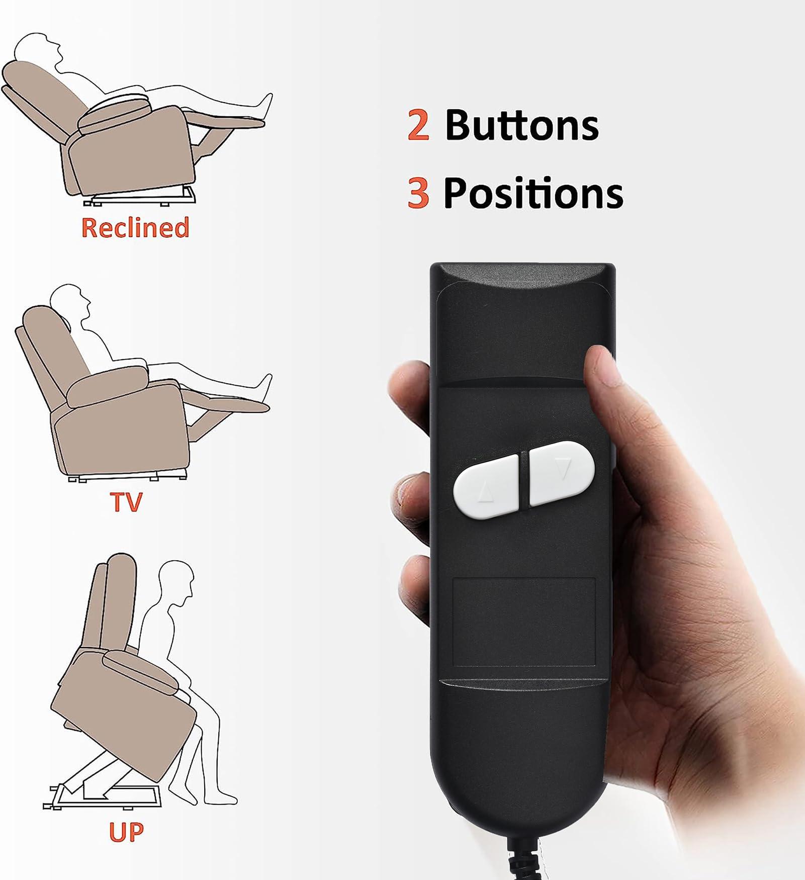 Bituman Bituman Large Power Lift Recliner Chair with Massage and Heat, Electric Lift Recliner Chair with Side Pocket Electric Recliner Chair Massage Sofa Chair with Extended Footrest for Living Room