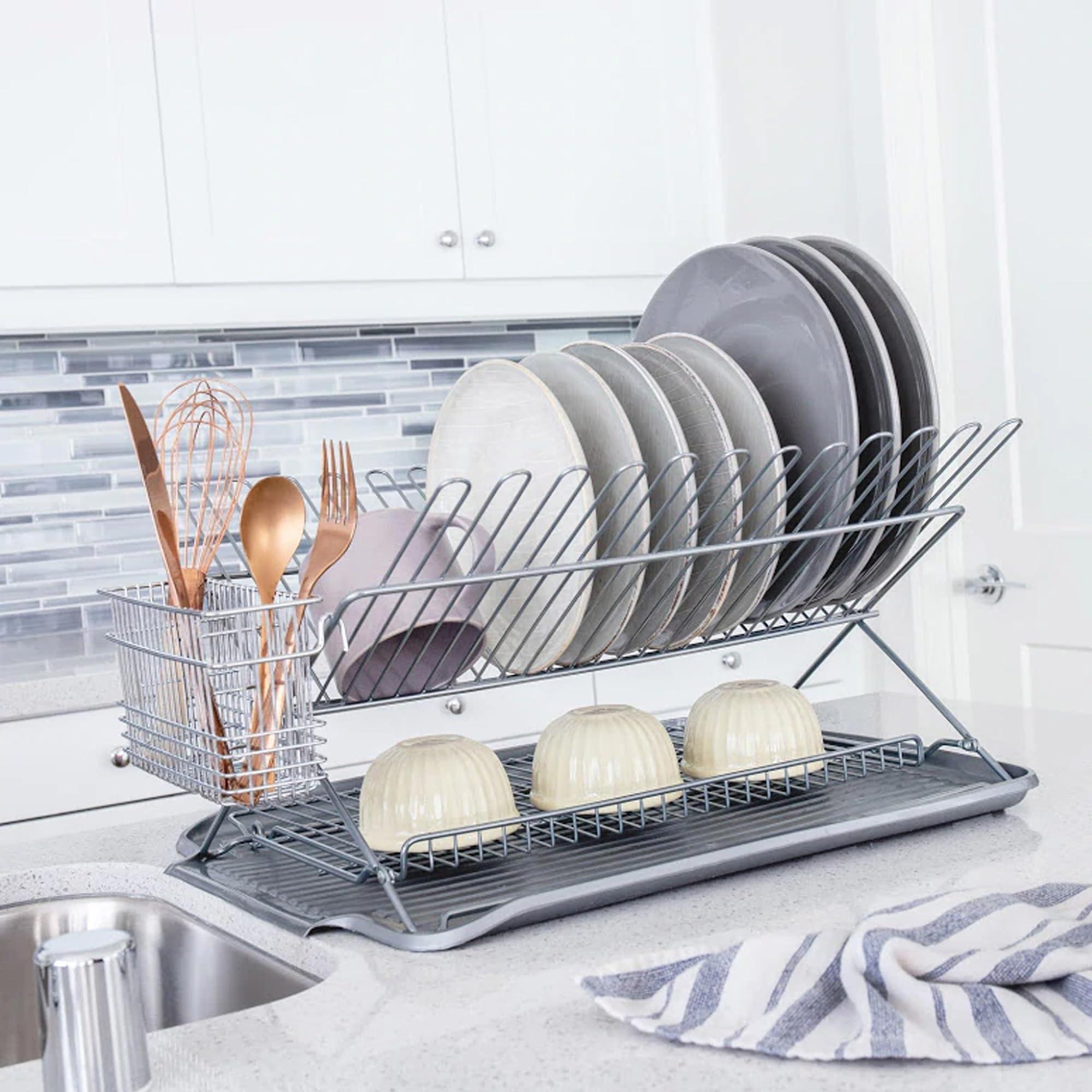 Better Houseware Better Houseware Dish Drain Board Tray for Kitchen Counter Drying Rack Dish Drainer Tray Ideal Rigid Drainboard, Dish Rack Drain Board - 17x13.5x1.25