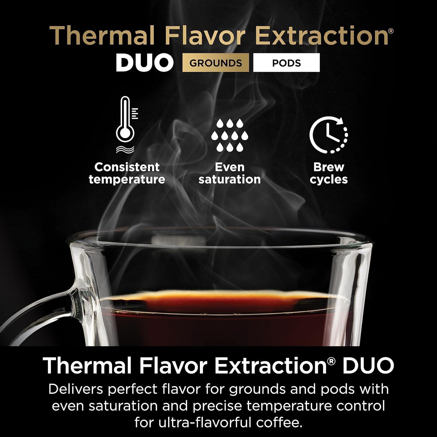 Ninja Ninja CFP101 DualBrew Hot & Iced Coffee Maker, Single-Serve, Compatible with K-Cups & 12-Cup Drip Coffee Maker, Black (Renewed)