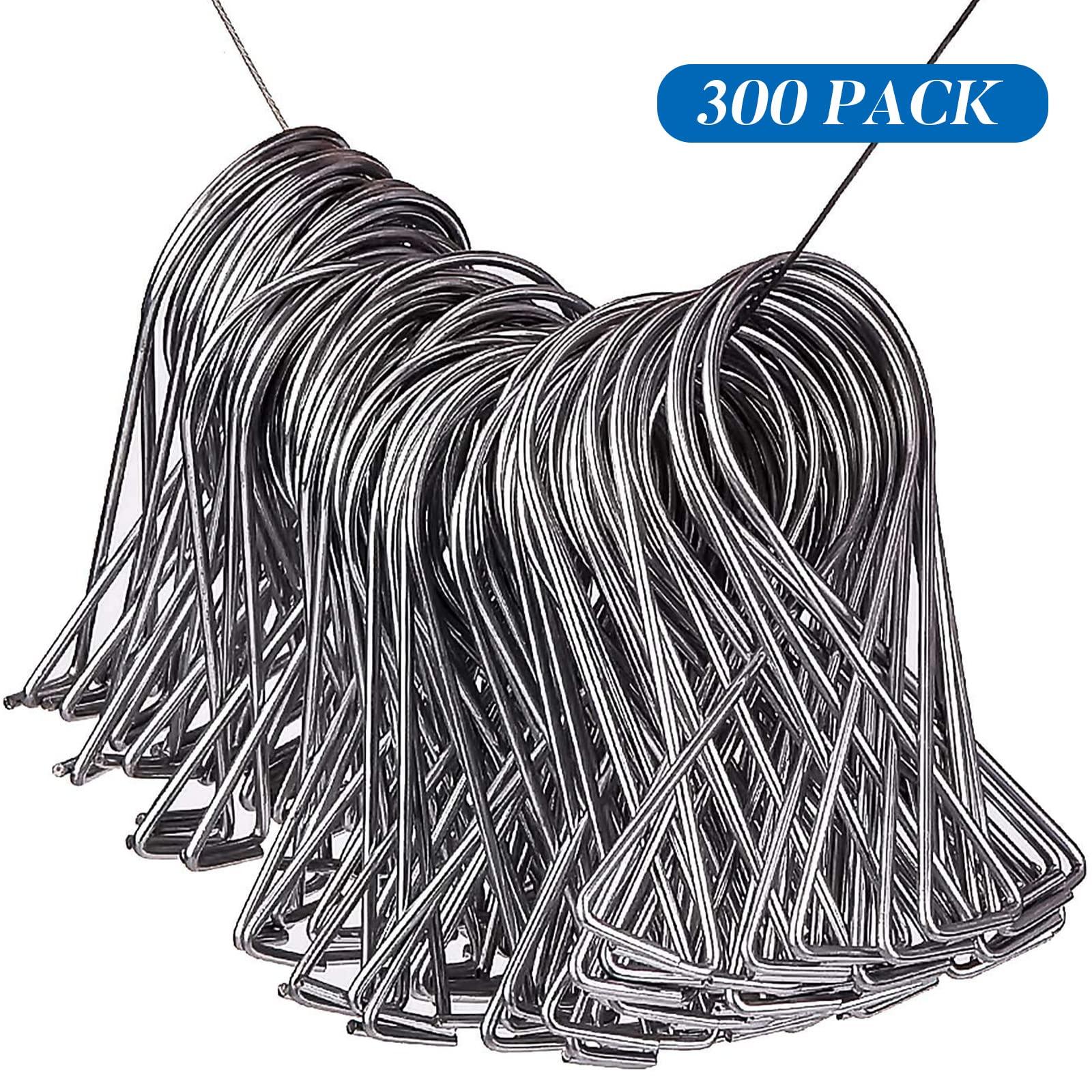 Outus 300 Packs Ceiling Hook Tile Hooks T-bar Clips Drop Ceiling Clips for Office, Classroom, Home and Wedding Decoration, Hanging Sign from Suspended Tile/Grid/Drop Ceilings