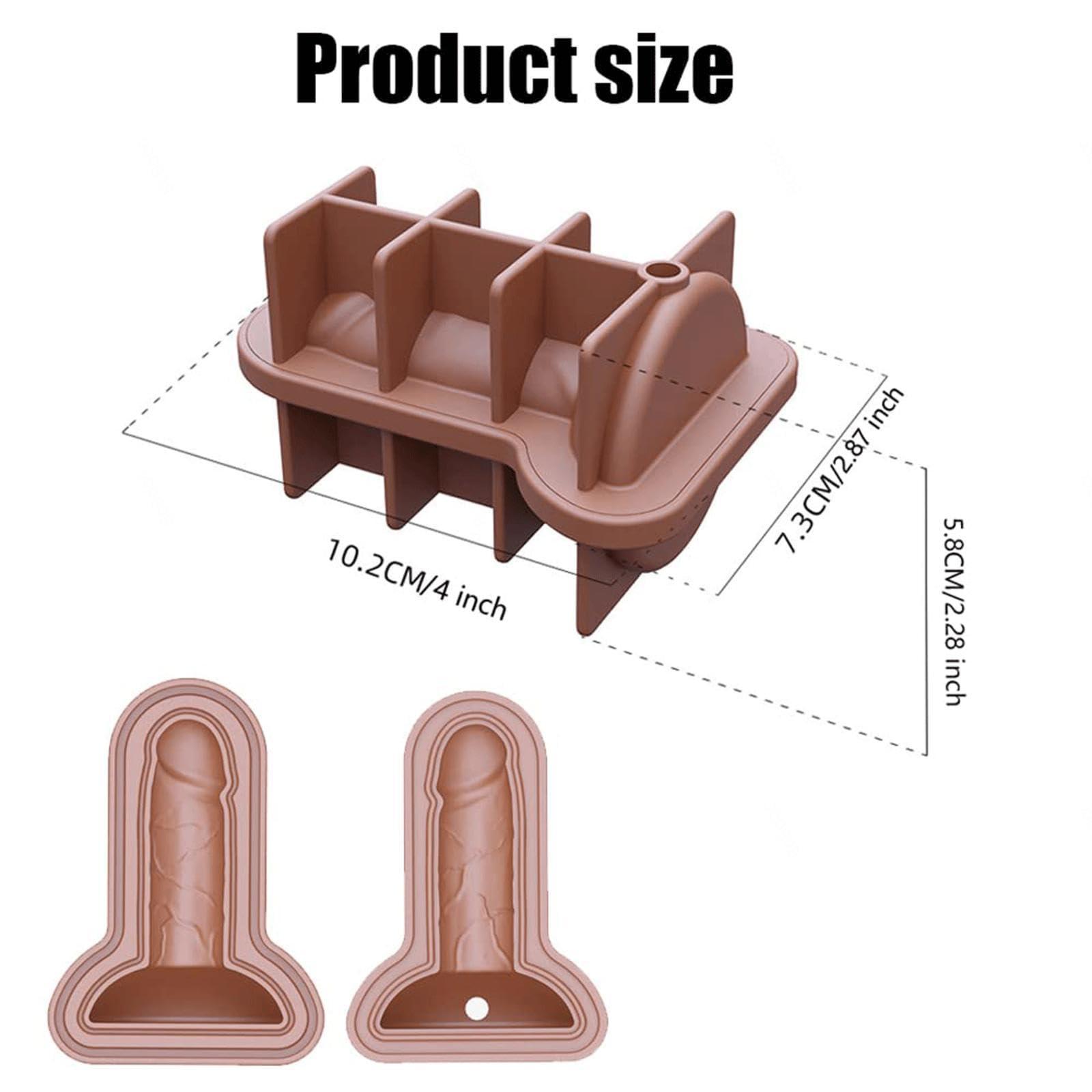 FBITE Novelty Ice Cube Tray, 3D Party Prank Silicone Ice Cube Tray - Novelty Ice Cube Tray for Keep Drinks Chilled, for Funny Gifts,4Pcs