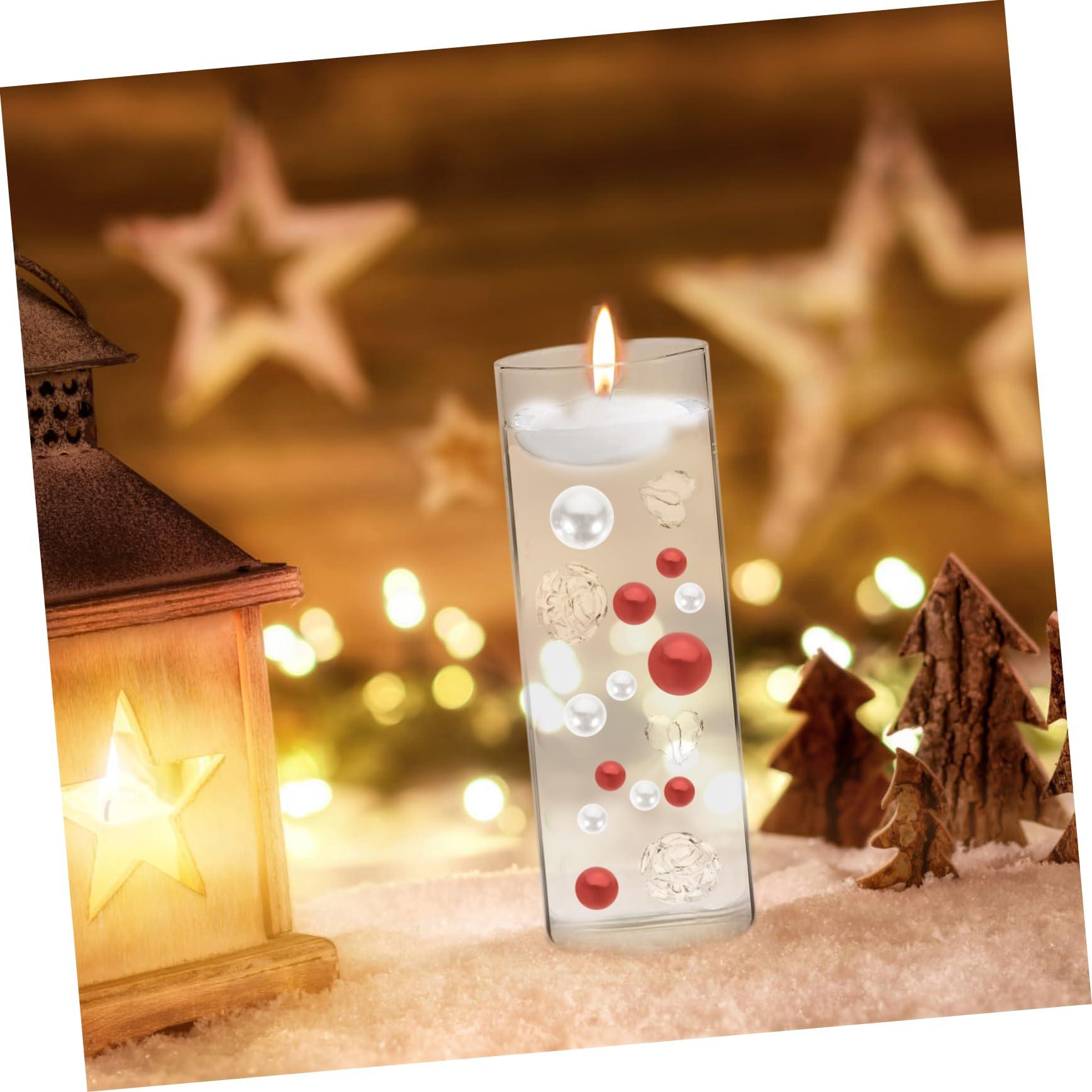 LIFKOME LIFKOME 4sets Unique Design Faux Pearls Vase Fillers Resilient Bead Ornaments for Decorative Vases 94pcs*4