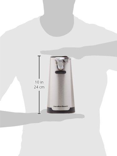 Hamilton Beach Hamilton Beach Extra-Tall Electric Automatic Can Opener with Easy-Clean Detachable Cutting Lever, Cord Storage, Knife Sharpener, Brushed Stainless Steel (76700)