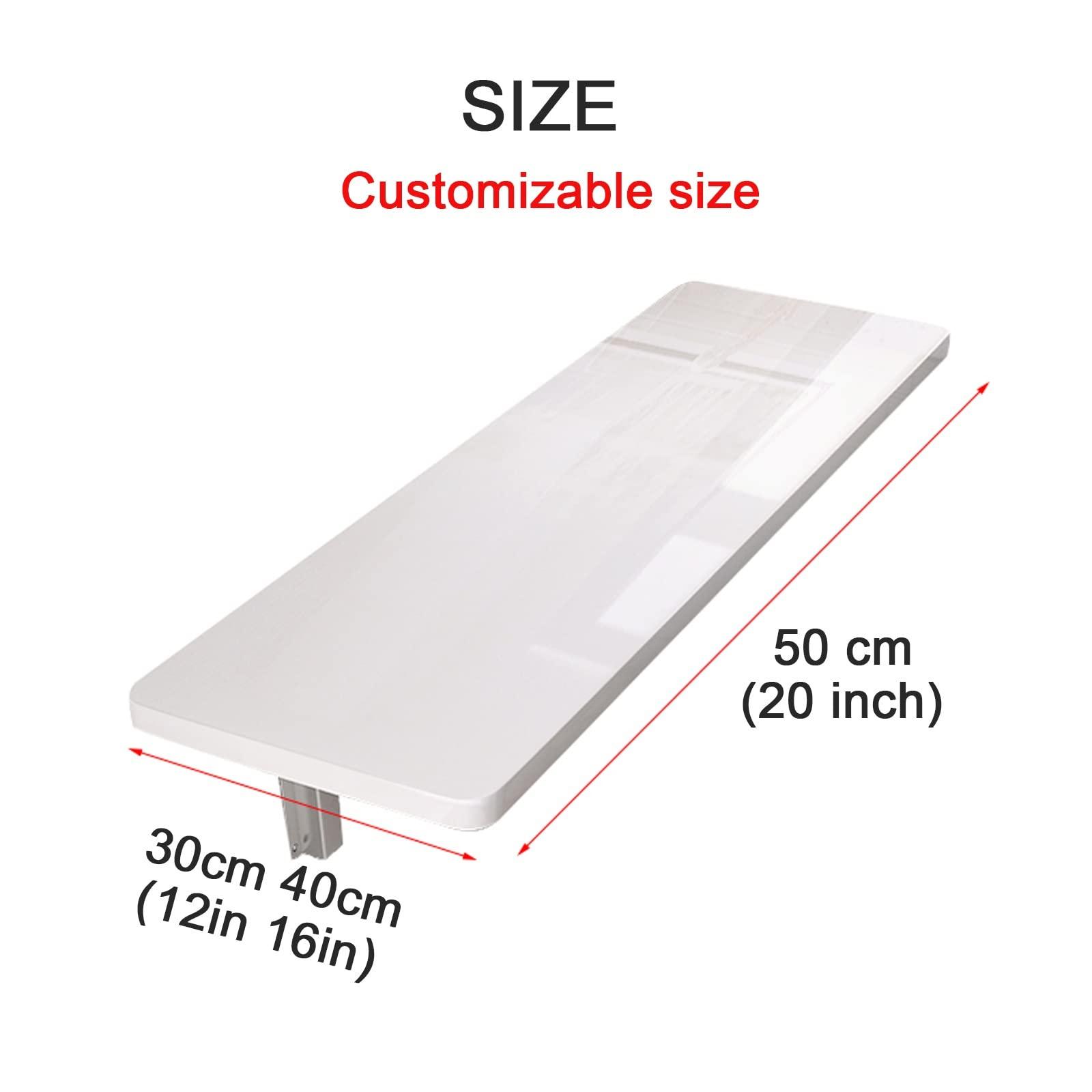 LIGUOYI LIGUOYI Floating Desk for Wall, Save Space Computer Desk, Easy to Clean Dining Desk Kitchen Wall Table, Small Wooden Desk, Black, Blue, White, Yellow for Small Spaces Desk Office Home Kitchen