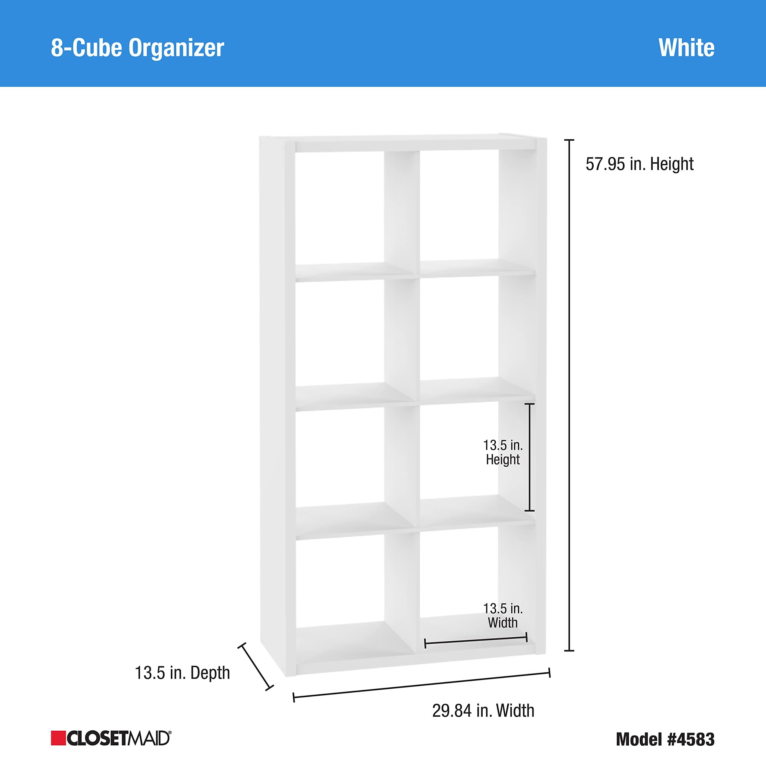 ClosetMaid ClosetMaid 8 Cube Storage Shelving Unit, White