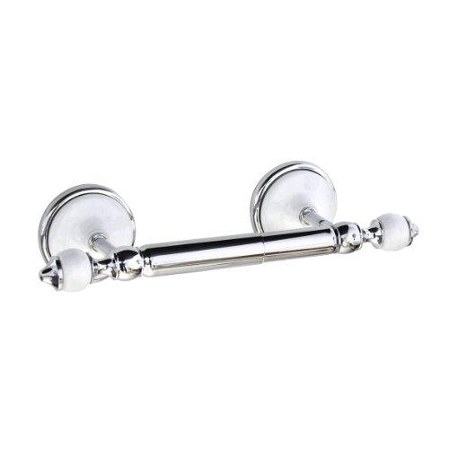 MODONA MODONA Toilet Paper Holder - White Porcelain & Chrome - Arora Series - 5 Year Warrantee