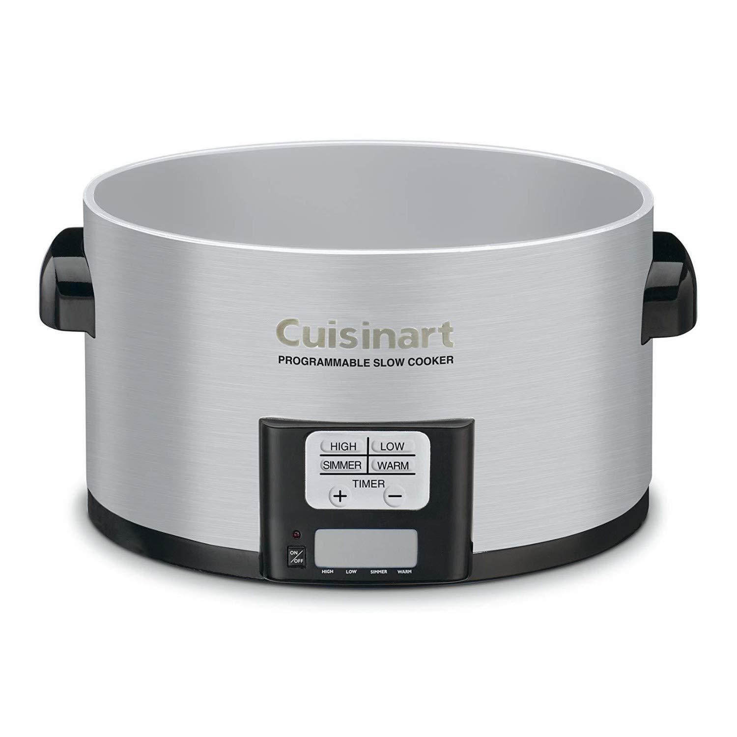 Cuisinart Cuisinart PSC-350 3-1/2-Quart Programmable Slow Cooker, Silver, 9-1/2 in H x 9.1 in W x 12.67 in L