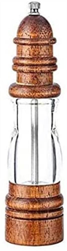 SMSOM SMSOM Salt and Pepper Grinders Set, Wooden Salt and Pepper Mills Shakers Kit Ceramic Rotor, Manual Salt Grinder Pepper Mill, Adjustable Coarseness, Kitchen Tool