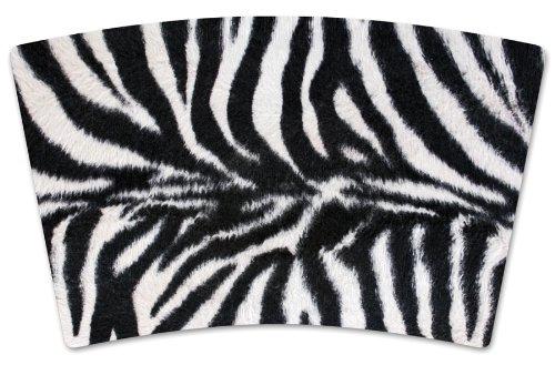 Mugzie Mugzie \"Faux Zebra Fur\" Cocktail Shaker with Insulated Wetsuit Cover, 16 oz, Black