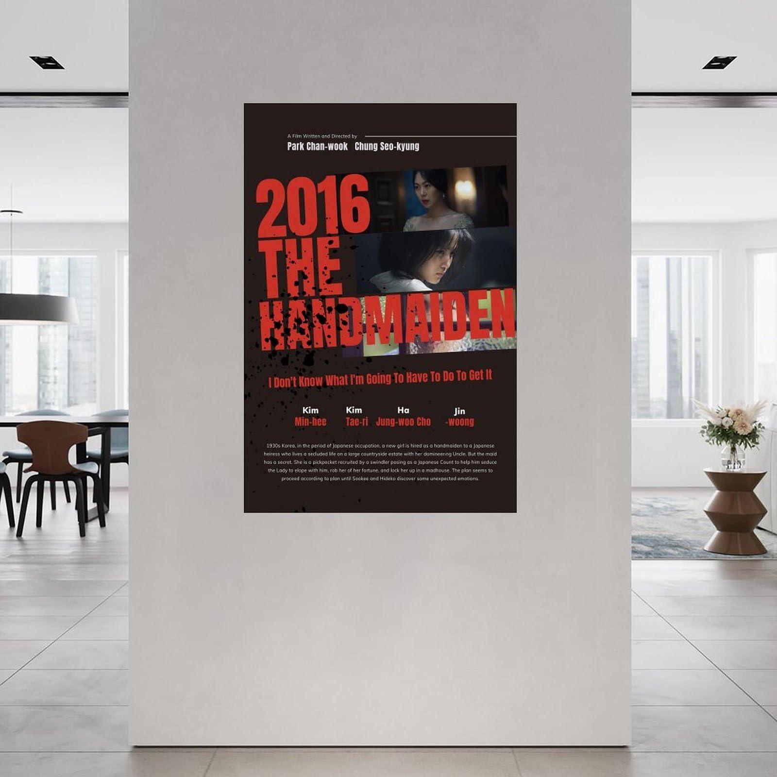 POMTXB Korean Movie Poster The Handmaiden 2016 Movies Poster (6) Canvas Painting Wall Art Poster for Bedroom Living Room Decor 24x36inch(60x90cm)