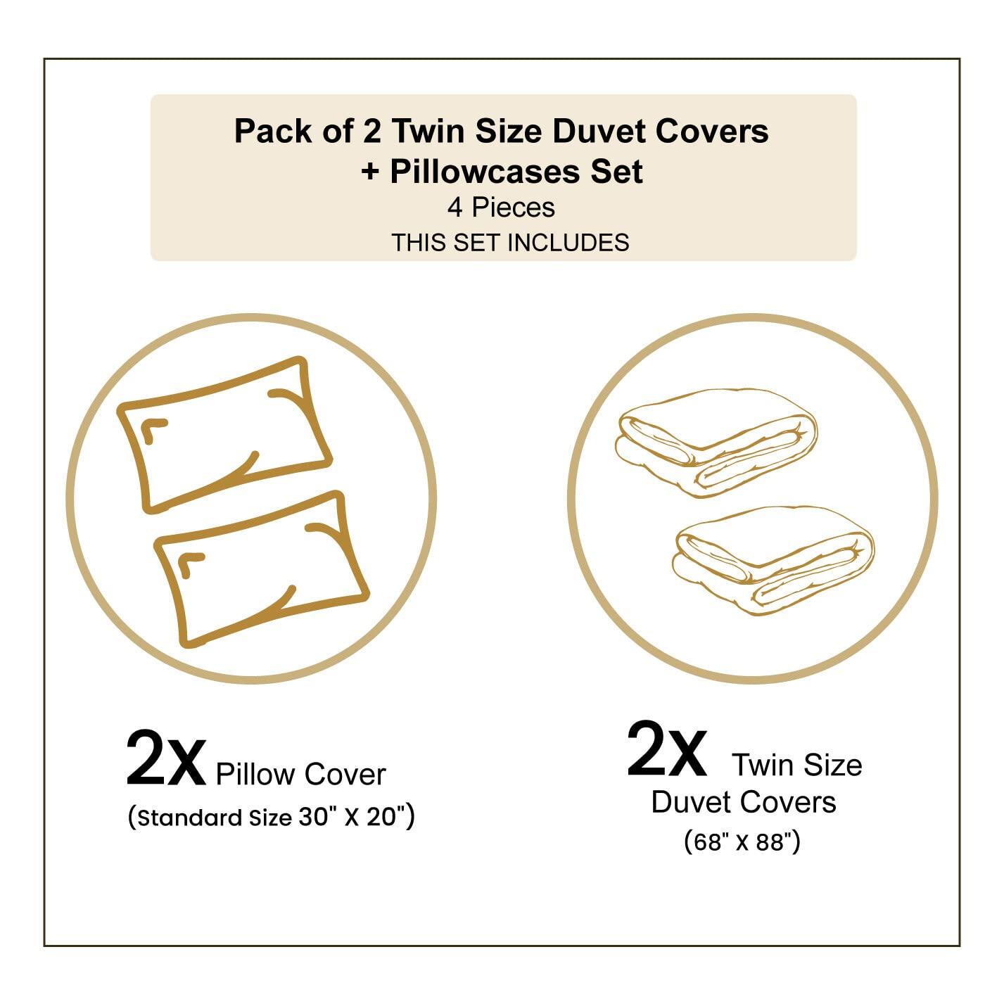 Ambesonne Ambesonne New York Duvet Cover Sets, Aerial View of NYC Full of Skyscrapers Manhattan Times Square Famous Cityscape, Bedding Set with 2 Duvet Covers & 2 Pillowcases, 2 Pack Twin Size, Aqua Blue