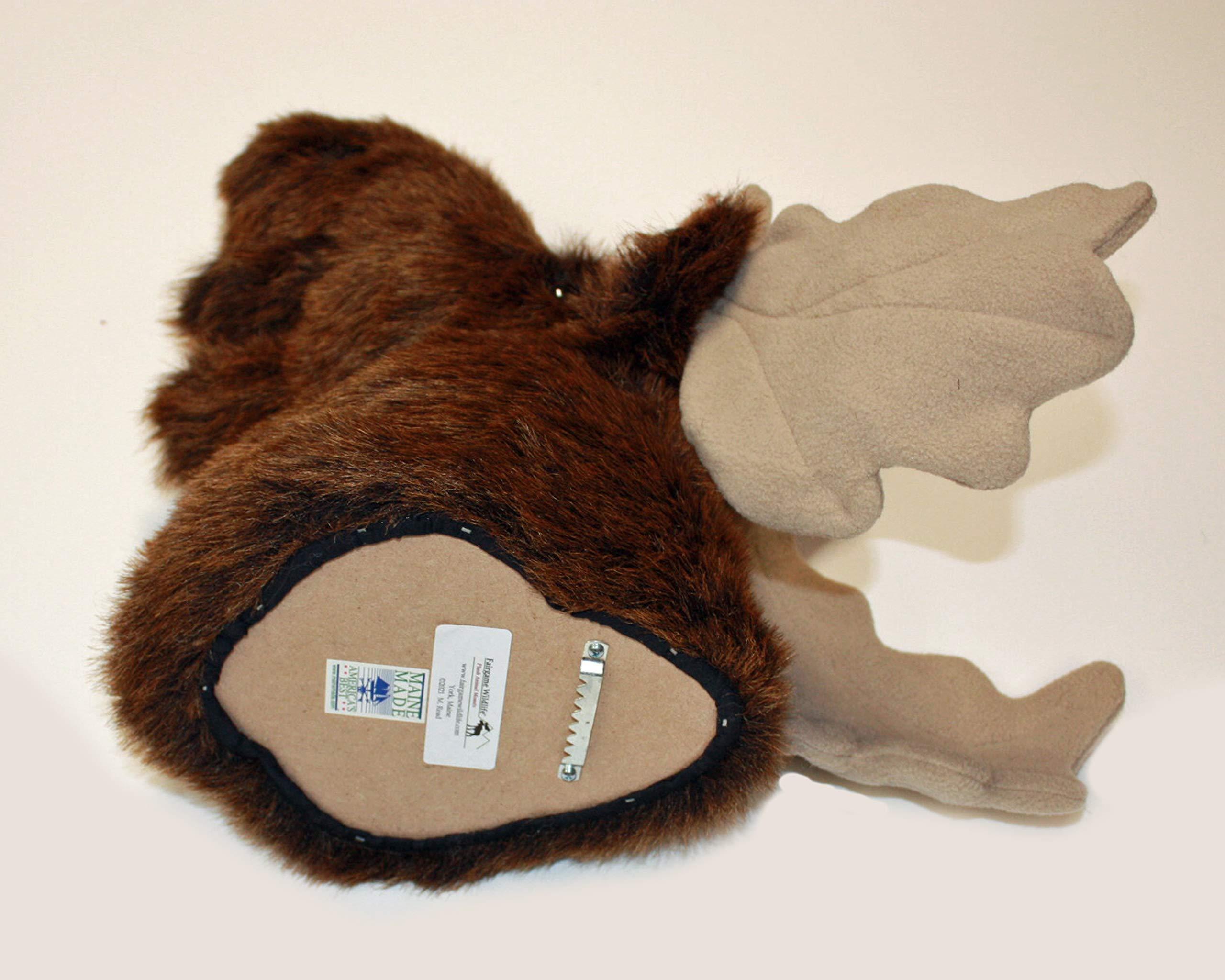 Fairgame Wildlife Plush Moose Head \"George\" Medium Shoulder Mount