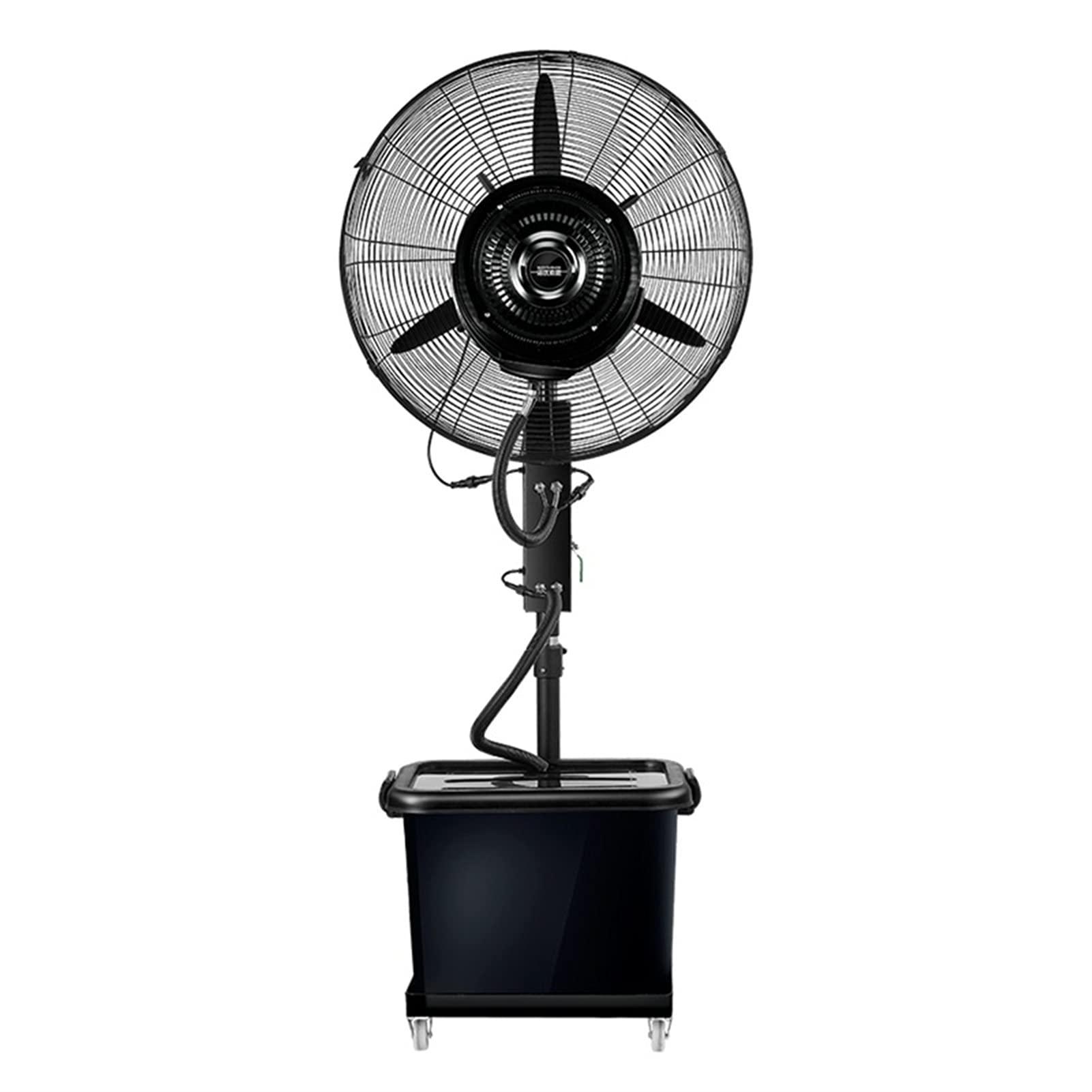 Pealihuy Pealihuy 26"/30" Misting Fan Metal Oscillating Commercial High-Velocity Outdoor indoor Mist Fan Black Industrial Cool,Cooling Fans