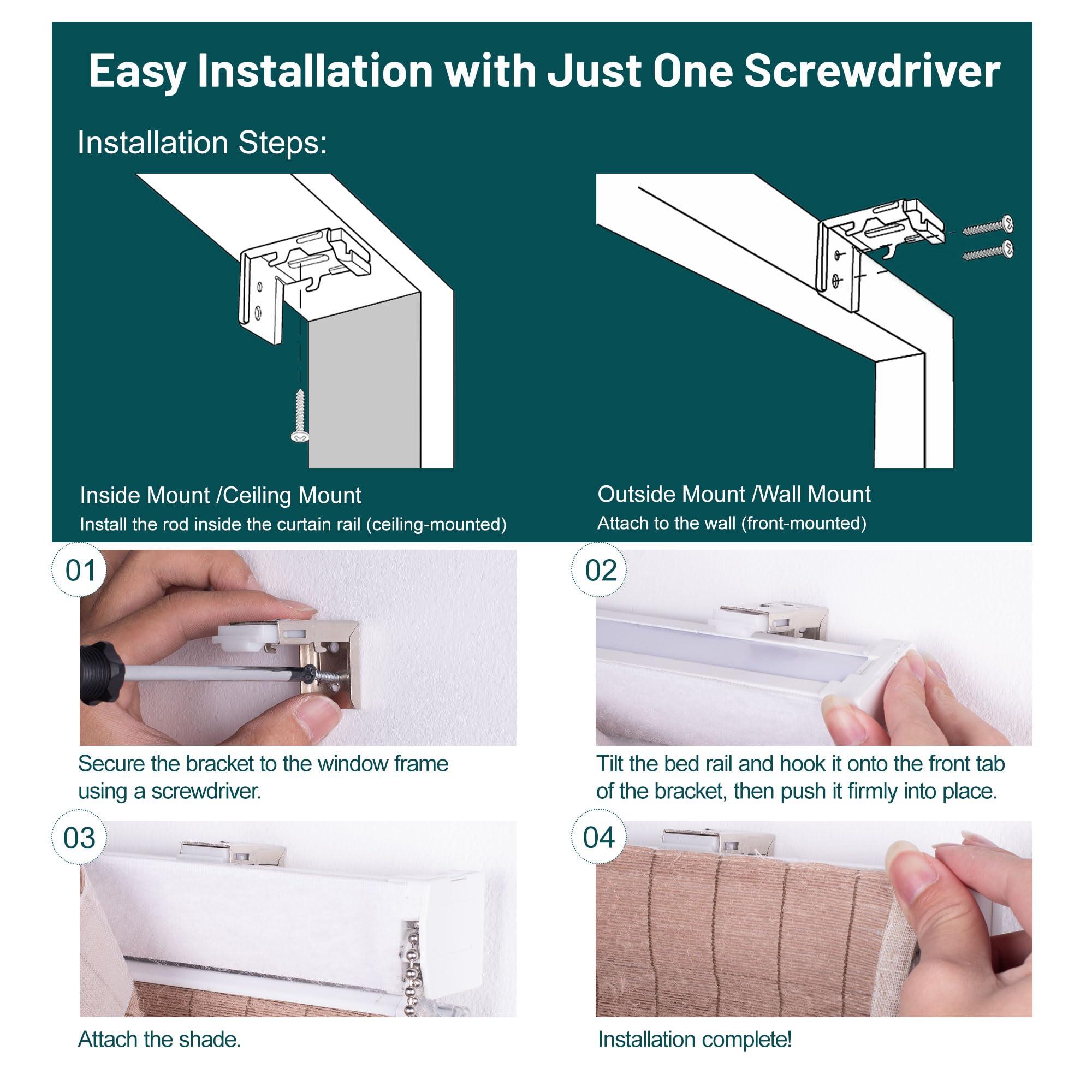 BERISSA BERISSA Roman Shades for Windows, Blackout Roman Blinds,Room Darkening Thermal Insulated Window Shades for Home Living Room Bedroom,Linen Beige,57" W x 72" H