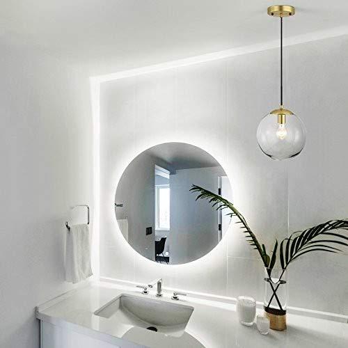 Light Society Light Society Zeno Globe Pendant, Clear Glass with Brass Finish, Contemporary Mid Century Modern Style Lighting Fixture (LS-C175-BRS-CLR)