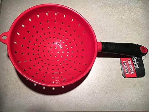 Greenbrier International 7" diameter colander strainer Kitchen Tool red with black handle