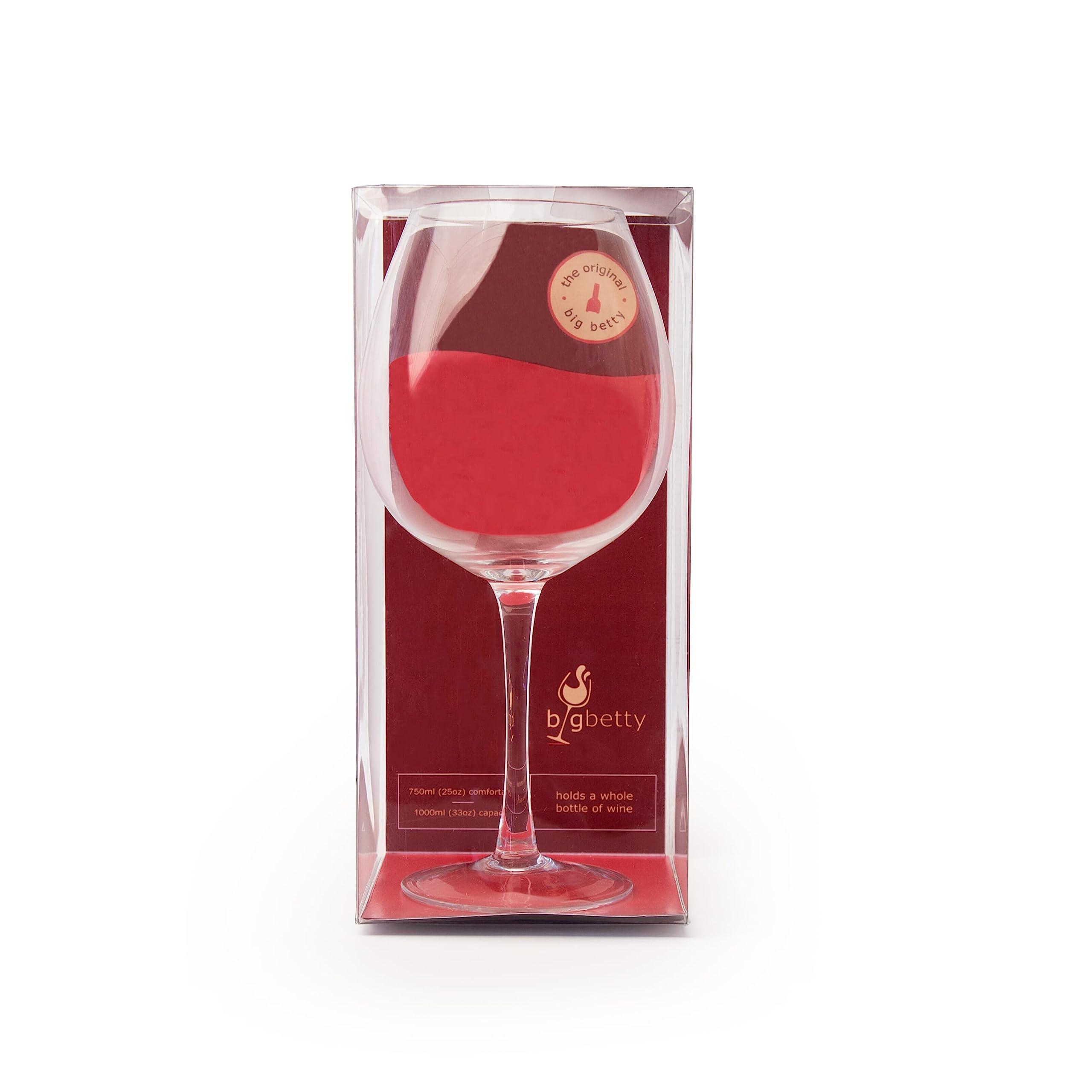 Big Betty Big Betty - Premium Giant Wine Glass, Holds a Full 750ml Bottle of Wine, Fun Idea for Celebrations, Parties & Events - Wine