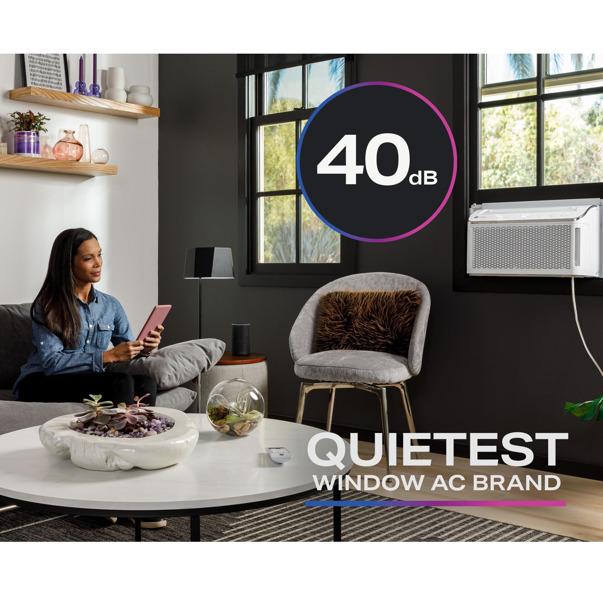 Profile GE Profile Ultra Quiet Window Air Conditioner 6,200 BTU, WiFi Enabled, Ideal for Small Rooms, Easy Installation with Included Kit, 6K Window AC Unit, White