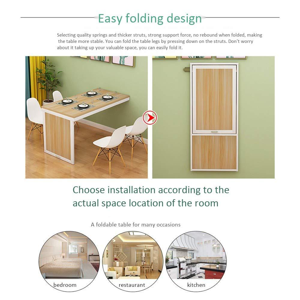 Desk Desk Wall-Mounted Folding Drop-Leaf Table, Kitchen & Dining Folding Table Solid Wood Children Table Home Office Table Workstation Computer Trestle
