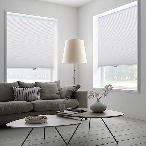 homebox Homebox Cordless 100% Blackout Cellular Shades for Home,Shades for Indoor Windows, Honeycomb Blinds 41" W x 72" H White
