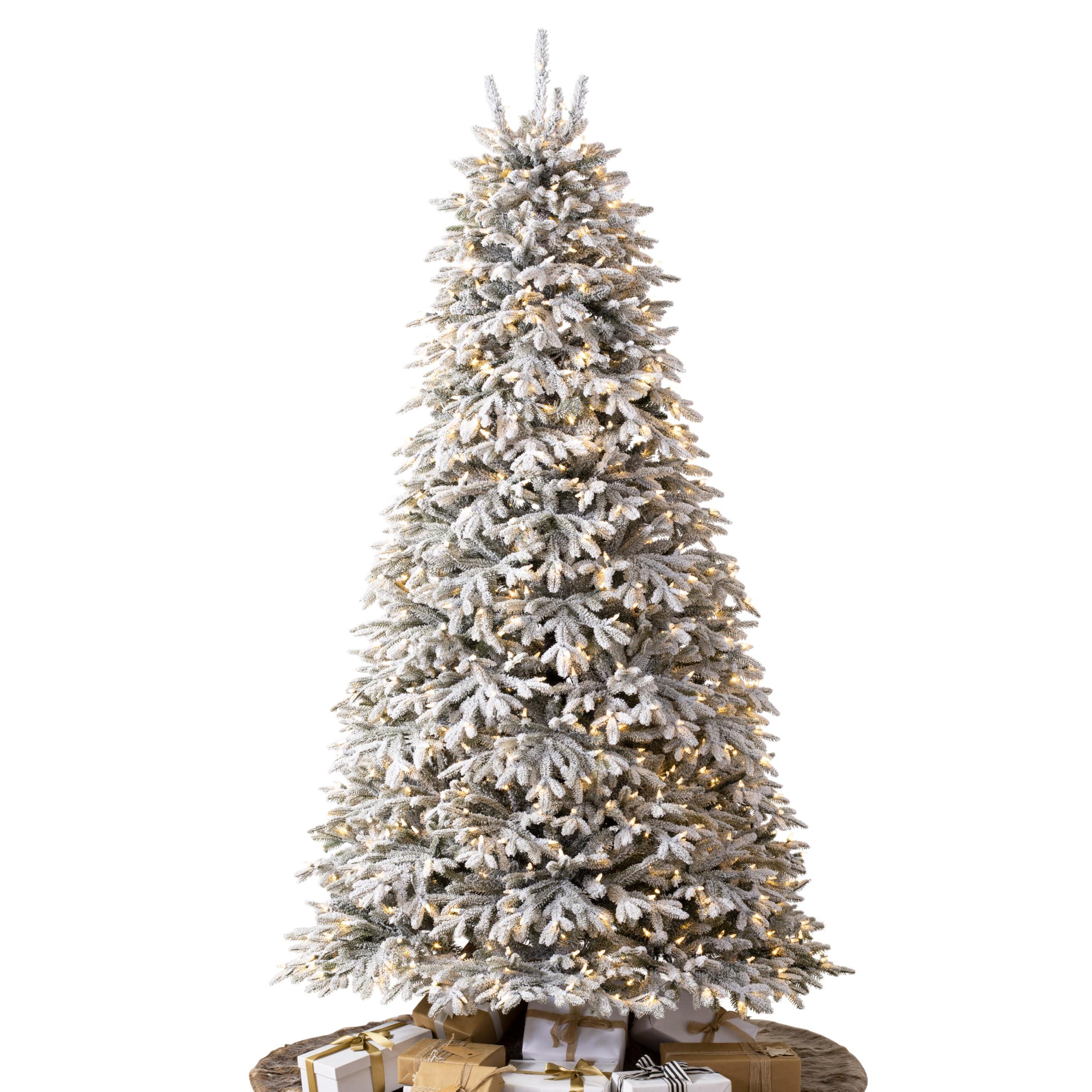 Balsam Hill Balsam Hill 7.5ft Pre-Lit Fraser Fir Frosted Artificial Christmas Tree with LED Clear Lights