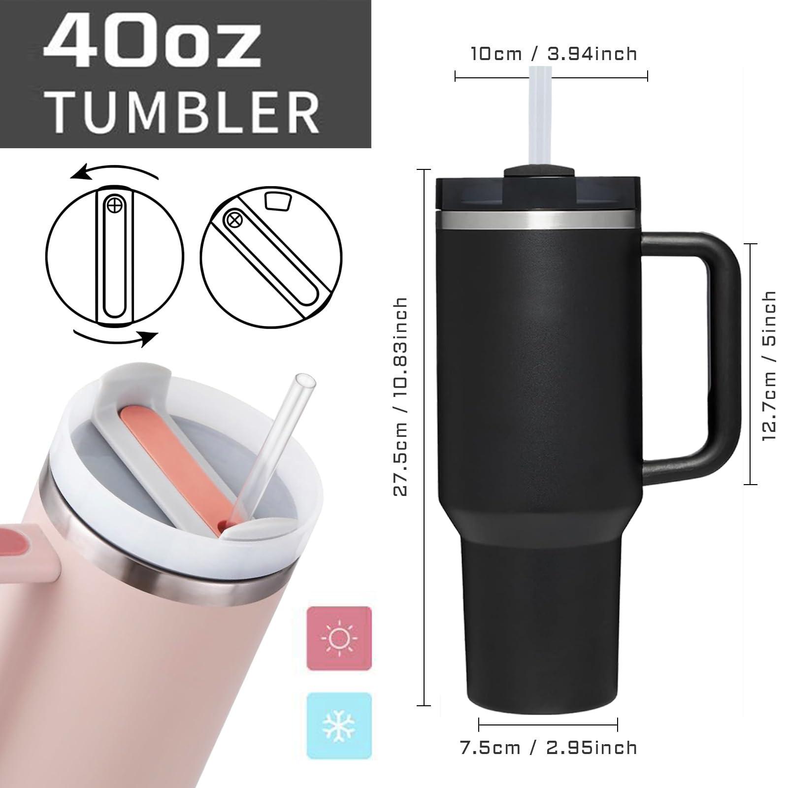 AMZUShome 40 OZ Pineapple Tumbler with Handle.Pineapple Lover Gifts.Unique Birthday Christmas Gifts for Pineapple Lover.Personalized 40 OZ Pineapple Tumbler Gifts for Women Men.