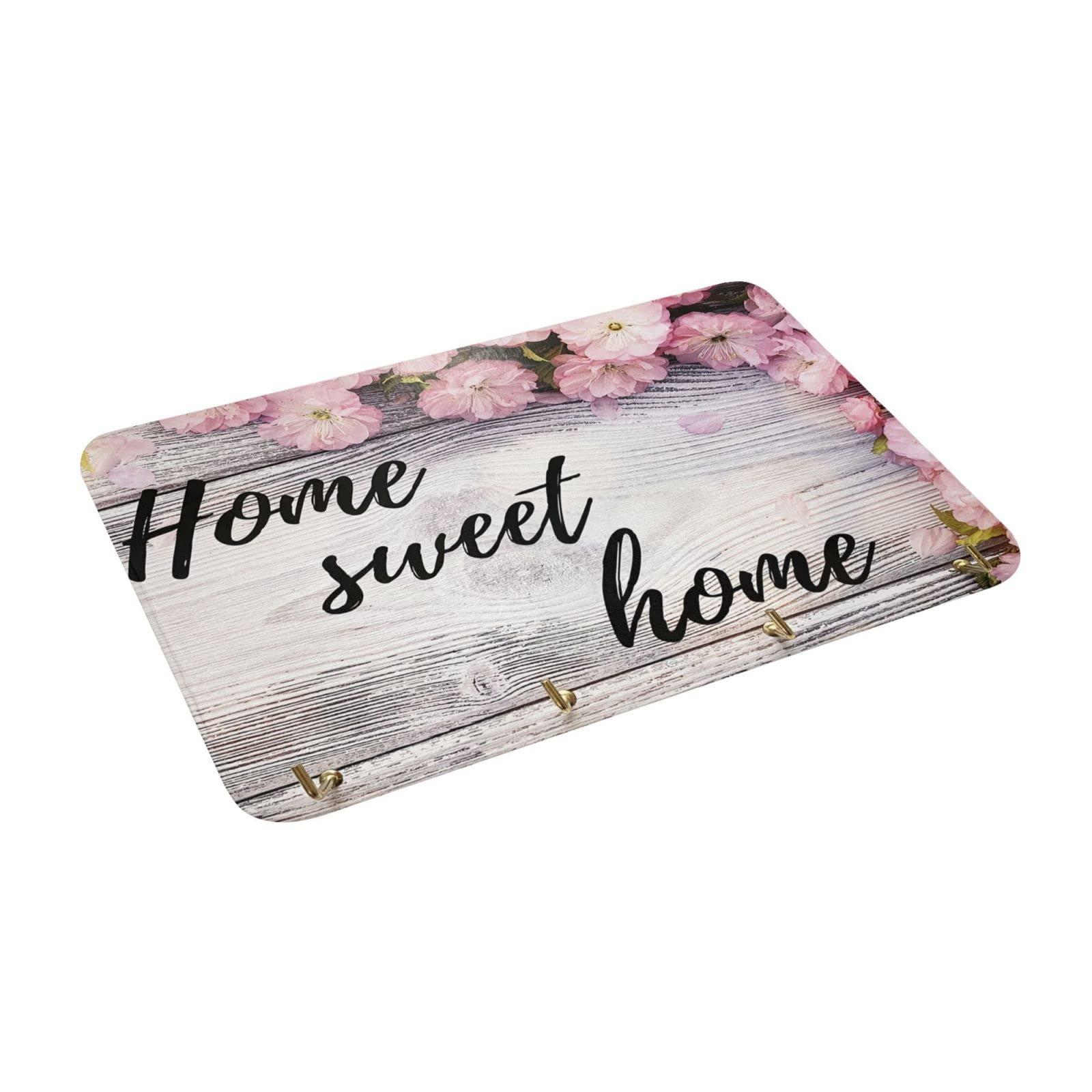 UNJOOES Custom Area Rug Personalized Design Logo Photo Front Doormat Indoor Outdoor Carpet Housewarming Decorative Gift Green 16"X24"