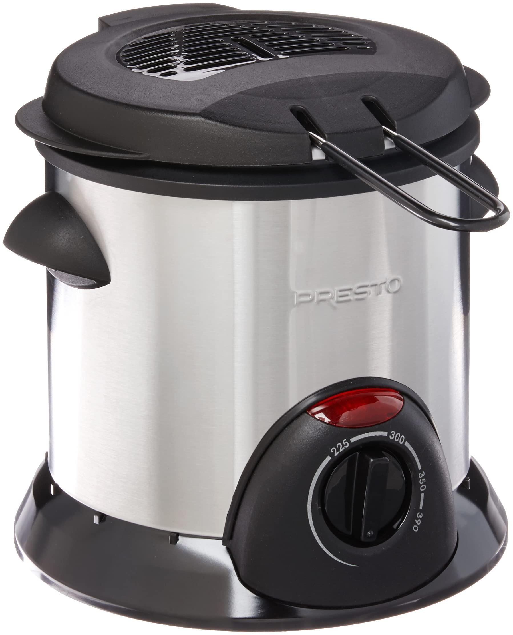 Presto Presto 05470 Stainless Steel Electric Deep Fryer, Silver
