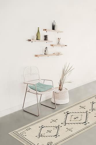 RUGGABLE Ruggable Washable 2x3 Area Rug, Damali Black & White, Premium Rugs for Living Room, Bedroom, Kitchen, Office, Classroom with Gripper Non Slip Pad