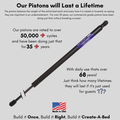 Create-A-Bed Create-A-Bed Adjustable Full Size Deluxe Murphy Bed Kit, Horizontal