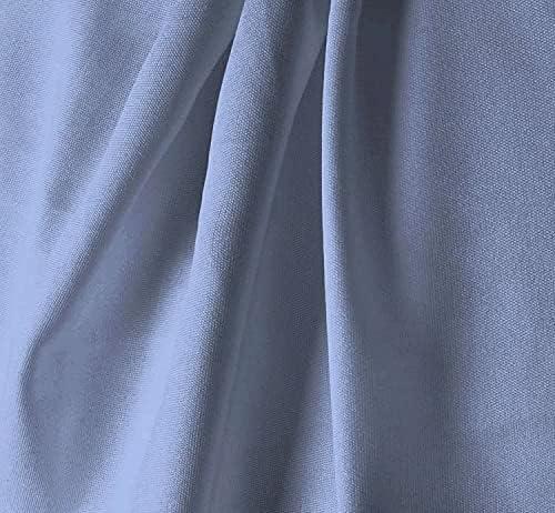 Olivialinen Dorm Room Bed Skirt - College Dorm Bed Skirt - Extra Long Bed Skirts for Dorm Rooms - Elegant Design Brushed Microfiber- Long Bed Skirt Dorm (Light Blue Solid, Twin XL/46 Drop)