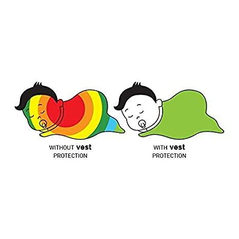 VEST Radiation Protection Baby Blanket by Vest [Light Pink] - Soft Cotton Layer + EMF Shielding Layer (Polyester/Silver)