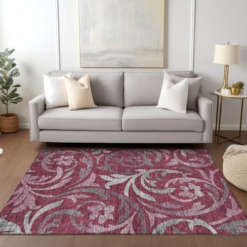 Addison Rugs Addison Rugs Chantille ACN764 Garnet 10' x 14' Indoor/Outdoor, Machine Washable, Easy Clean, Non Shedding, Bedroom, Living Room, Dining Room, Kitchen, Patio Rug