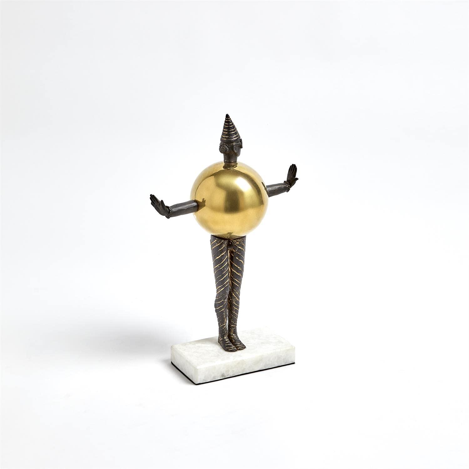 Global Views Global Views Bauhaus Sphere Woman Home Decor, Brass