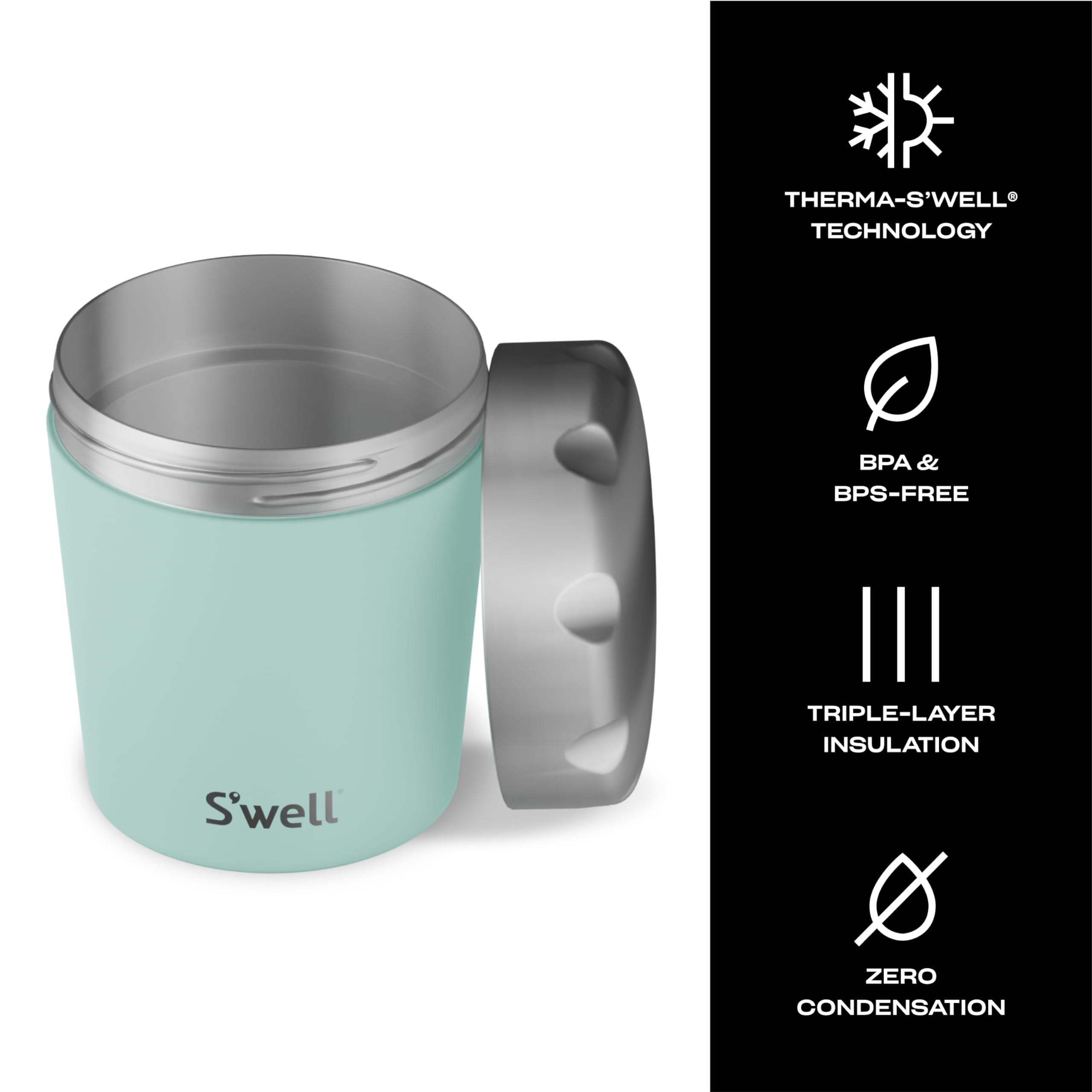 S\'well S\'well Stainless Steel Ice Cream Chiller, 16oz, Mint, Triple Layered Vacuum Insulated Container Keeps Ice Cream Frozen For Up To Four Hours, BPA Free