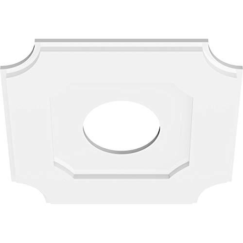 Ekena Millwork Ekena Millwork CMP18LE-06000 Locke Architectural Grade PVC Contemporary Urethane Ceiling Medallions 18\"OD x 6\"ID x 10 3/4\"C x 1\"P