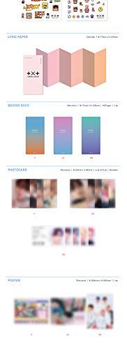 TXT TXT Minisode 1 : Blue Hour 3rd Mini Album 3 Version SET CD+128p PhotoBook+2p Sticker+Lyric Paper+43p Behind Book+1p PhotoCard+1p PostCard+Tracking Sealed